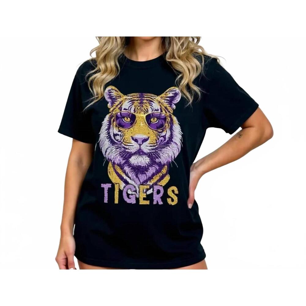 NEW HOITY TOITY tiger graphic tee in black multi
